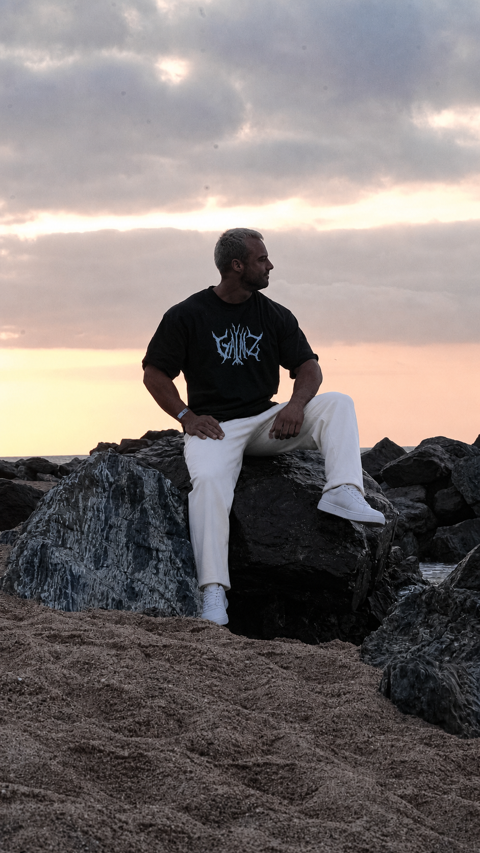 T-shirt oversize GAINZ Noir